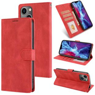 For iPhone 14 Fantasy Skin-feel Calfskin Texture Leather Phone Case(Red)