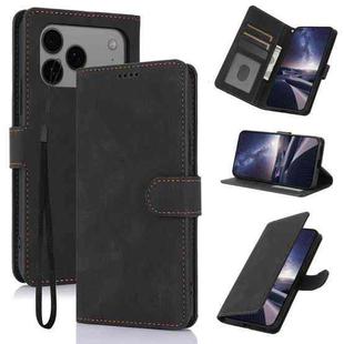 For iPhone 17 Pro Max Fantasy Skin-feel Calfskin Texture Leather Phone Case(Black)