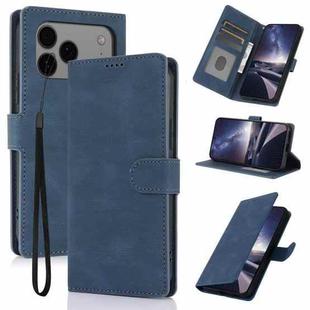 For iPhone 17 Pro Fantasy Skin-feel Calfskin Texture Leather Phone Case(Blue)