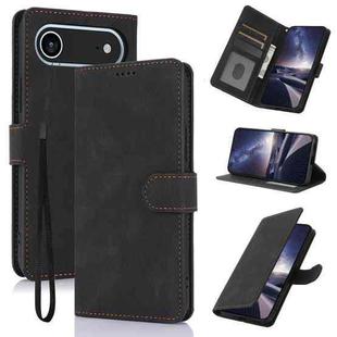 For iPhone 17 Air Fantasy Skin-feel Calfskin Texture Leather Phone Case(Black)