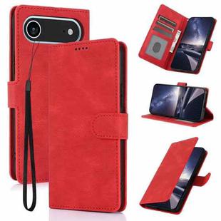 For iPhone 17 Air Fantasy Skin-feel Calfskin Texture Leather Phone Case(Red)
