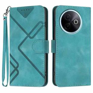 For vivo Y39 5G Line Pattern Skin Feel Leather Phone Case(Light Blue)