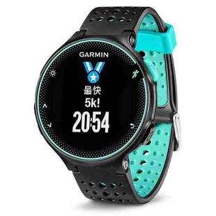 For Garmin Forerunner 235 Two-color Watch Band(Black Mint Green)
