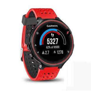 For Garmin Forerunner 235 Two-color Watch Band(Red Black)