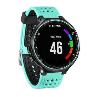 For Garmin Forerunner 235 Two-color Watch Band(Mint Green Black)