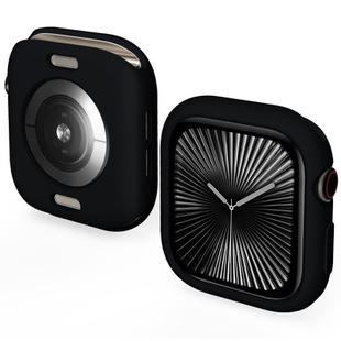For Apple Watch Series 10 46mm Candy TPU Half Coverage Watch Case(Black)