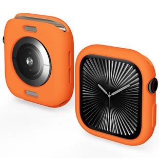 For Apple Watch Series 10 42mm Candy TPU Half Coverage Watch Case(Orange)
