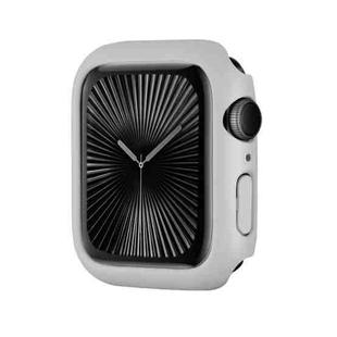 For Apple Watch Series 10 46mm Spray Glazing PC Frame Half Coverage Watch Case(Light Grey)