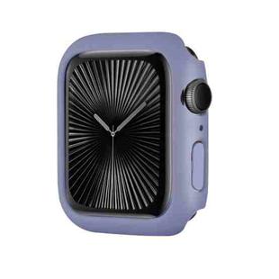 For Apple Watch Series 10 42mm Spray Glazing PC Frame Half Coverage Watch Case(Ice Sea Blue)