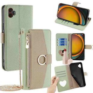 For Samsung Galaxy Xcover 7 Pro 5G Crossbody Litchi Texture Leather Phone Case(Green)