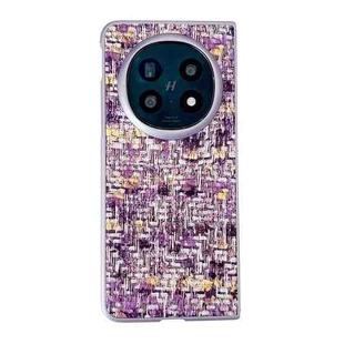 For OPPO Find N5 Illusory Color Weaving Texture Phone Case(Purple)
