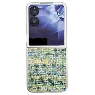For Xiaomi Mix Flip Illusory Color Weaving Texture Phone Case(Green)