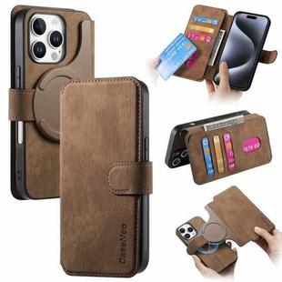 For iPhone 16 Pro Max CaseNeo MagSafe RFID Anti-theft Retro Leather Phone Case(Brown)