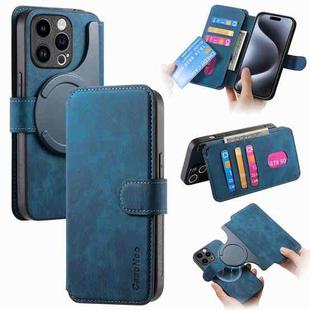 For iPhone 15 Pro CaseNeo MagSafe RFID Anti-theft Retro Leather Phone Case(Blue)