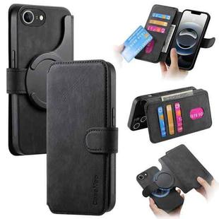 For iPhone 16e CaseNeo MagSafe RFID Anti-theft Retro Leather Phone Case(Black)