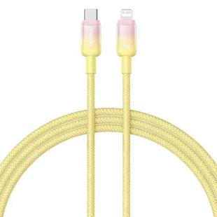 Baseus Discolor Series 20W USB-C / Type-C to 8 Pin Fast Charging Cable, Cable Length:1m(Yellow)