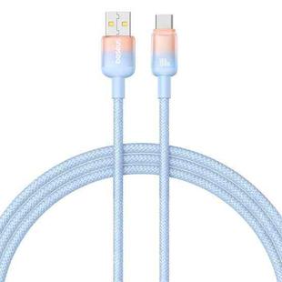 Baseus Discolor Series 100W USB to USB-C / Type-C Fast Charging Cable, Cable Length:1m(Blue)