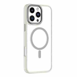 For iPhone 16 Pro Max Mutural Skin Feel Series Frosted MagSafe Magnetic Phone Case(Grey)