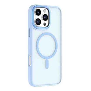 For iPhone 16 Pro Max Mutural Skin Feel Series Frosted MagSafe Magnetic Phone Case(Light Blue)