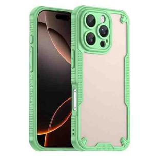 For iPhone 16 Pro Armor Glaze PC Hybrid TPU Phone Case(Green)