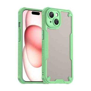 For iPhone 15 Plus Armor Glaze PC Hybrid TPU Phone Case(Green)