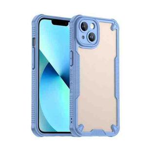 For iPhone 14 Armor Glaze PC Hybrid TPU Phone Case(Blue)