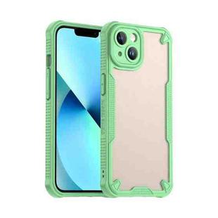 For iPhone 14 Plus Armor Glaze PC Hybrid TPU Phone Case(Green)