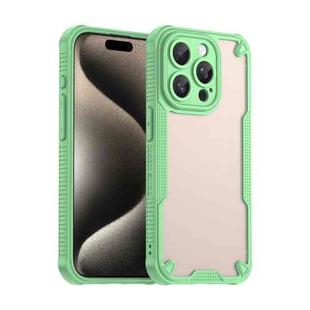 For iPhone 14 Pro Armor Glaze PC Hybrid TPU Phone Case(Green)