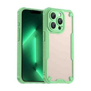 For iPhone 13 Pro Armor Glaze PC Hybrid TPU Phone Case(Green)