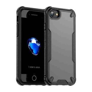 For iPhone 7 Armor Glaze PC Hybrid TPU Phone Case(Black)