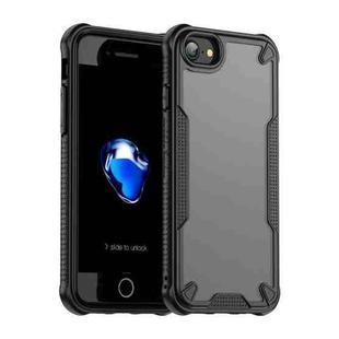 For iPhone 8 Armor Glaze PC Hybrid TPU Phone Case(Black)
