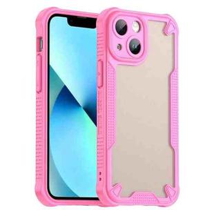 For iPhone 13 mini Armor Glaze PC Hybrid TPU Phone Case(Pink)