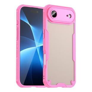 For iPhone 17 Air Armor Glaze PC Hybrid TPU Phone Case(Pink)