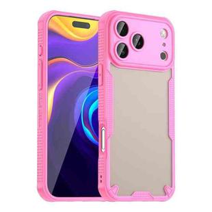 For iPhone 17 Pro Max Armor Glaze PC Hybrid TPU Phone Case(Pink)
