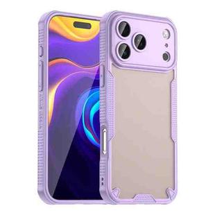 For iPhone 17 Pro Max Armor Glaze PC Hybrid TPU Phone Case(Purple)