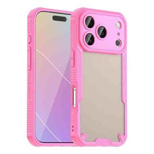 For iPhone 17 Pro Armor Glaze PC Hybrid TPU Phone Case(Pink)