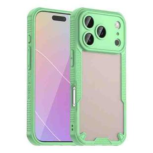 For iPhone 17 Pro Armor Glaze PC Hybrid TPU Phone Case(Green)