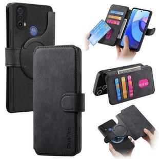 For Motorola Moto E30 / E20 CaseNeo MagSafe RFID Anti-theft Retro Leather Phone Case(Black)