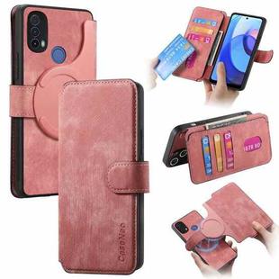 For Motorola Moto E30 / E20 CaseNeo MagSafe RFID Anti-theft Retro Leather Phone Case(Pink)