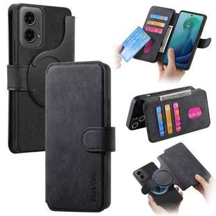 For Motorola Moto G 5G 2024 CaseNeo MagSafe RFID Anti-theft Retro Leather Phone Case(Black)
