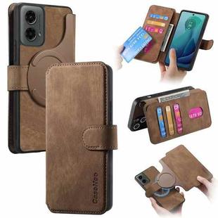 For Motorola Moto G 5G 2024 CaseNeo MagSafe RFID Anti-theft Retro Leather Phone Case(Brown)