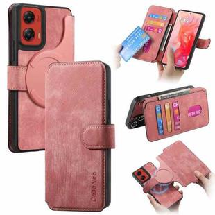 For Motorola Moto G Stylus 5G 2024 CaseNeo MagSafe RFID Anti-theft Retro Leather Phone Case(Pink)
