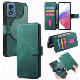 For Motorola Moto G Play 4G 2024 CaseNeo MagSafe RFID Anti-theft Retro Leather Phone Case(Green)