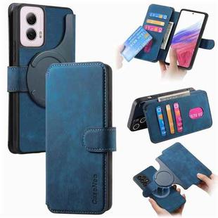 For Motorola Moto G Power 5G 2024 CaseNeo MagSafe RFID Anti-theft Retro Leather Phone Case(Blue)
