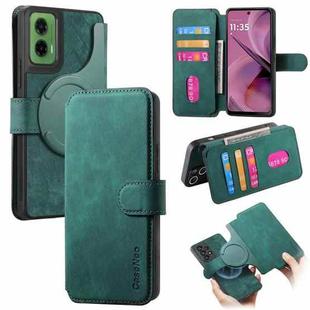 For Motorola Moto G35 CaseNeo MagSafe RFID Anti-theft Retro Leather Phone Case(Green)