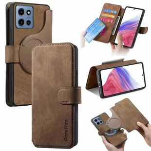 For Motorola Moto G 2025 CaseNeo MagSafe RFID Anti-theft Retro Leather Phone Case(Brown)