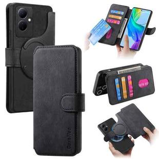 For vivo V29 Lite CaseNeo MagSafe RFID Anti-theft Retro Leather Phone Case(Black)