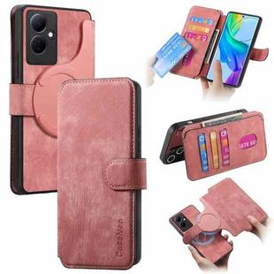 For vivo V29 Lite CaseNeo MagSafe RFID Anti-theft Retro Leather Phone Case(Pink)