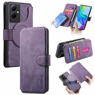 For vivo V29 Lite CaseNeo MagSafe RFID Anti-theft Retro Leather Phone Case(Purple)