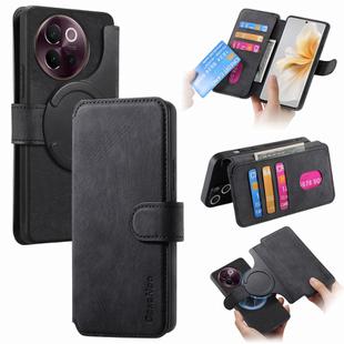 For vivo V40 Lite CaseNeo MagSafe RFID Anti-theft Retro Leather Phone Case(Black)